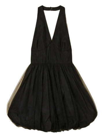 Twinset Halter Neck Tulle Mini Dress