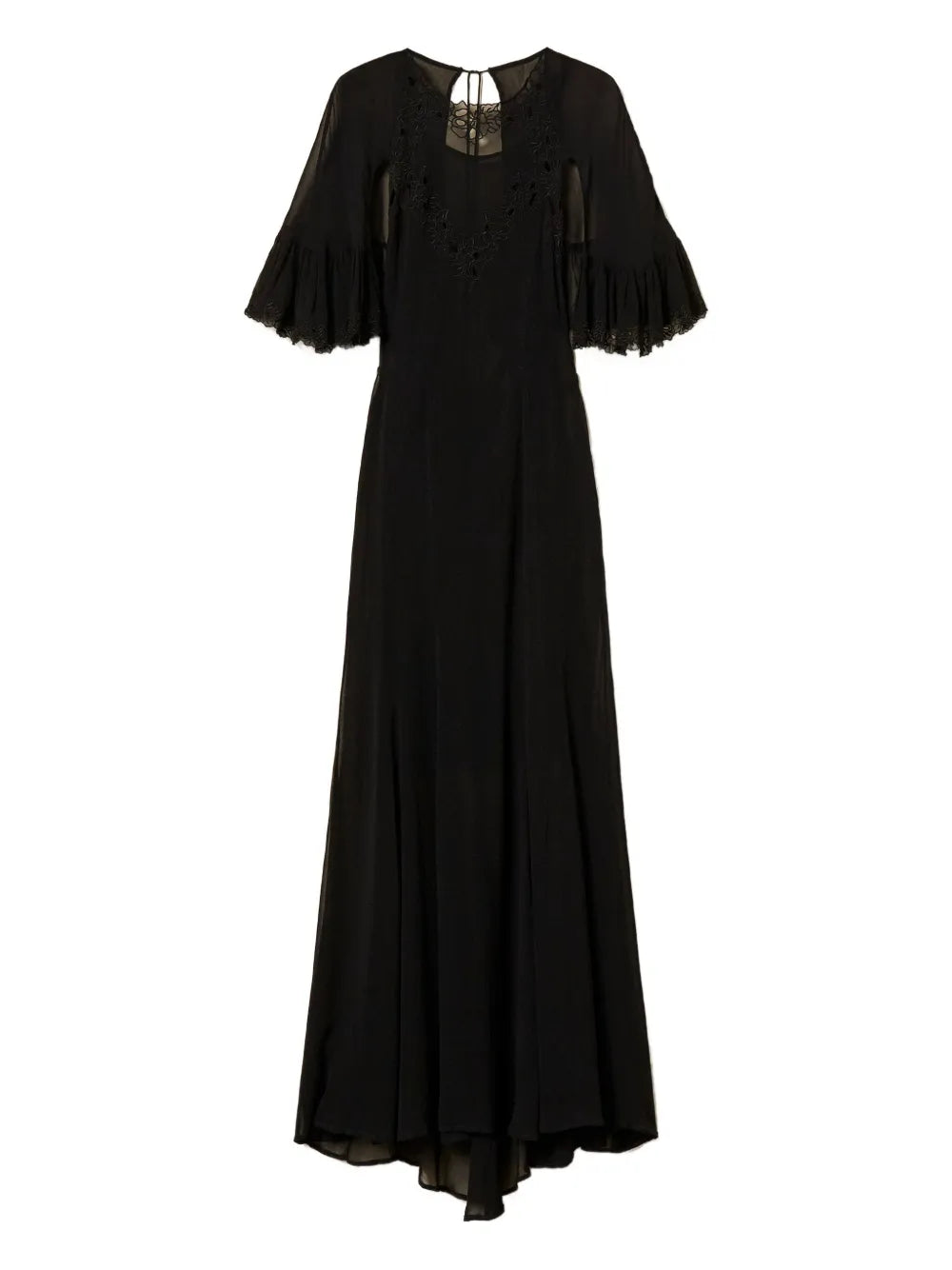 Twinset Embroidered Georgette Dress