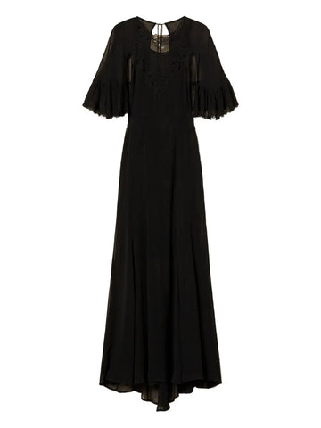 Twinset Embroidered Georgette Dress