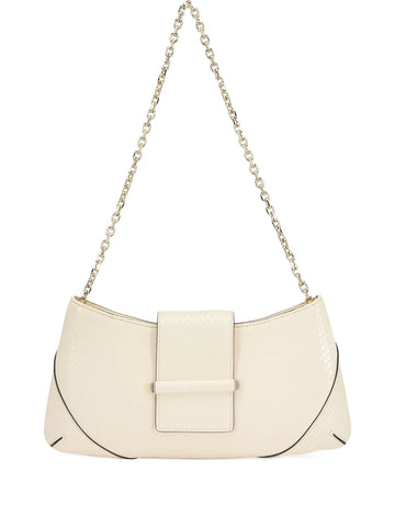 Jimmy Choo Snake Embossed Leather Shoulder Bag