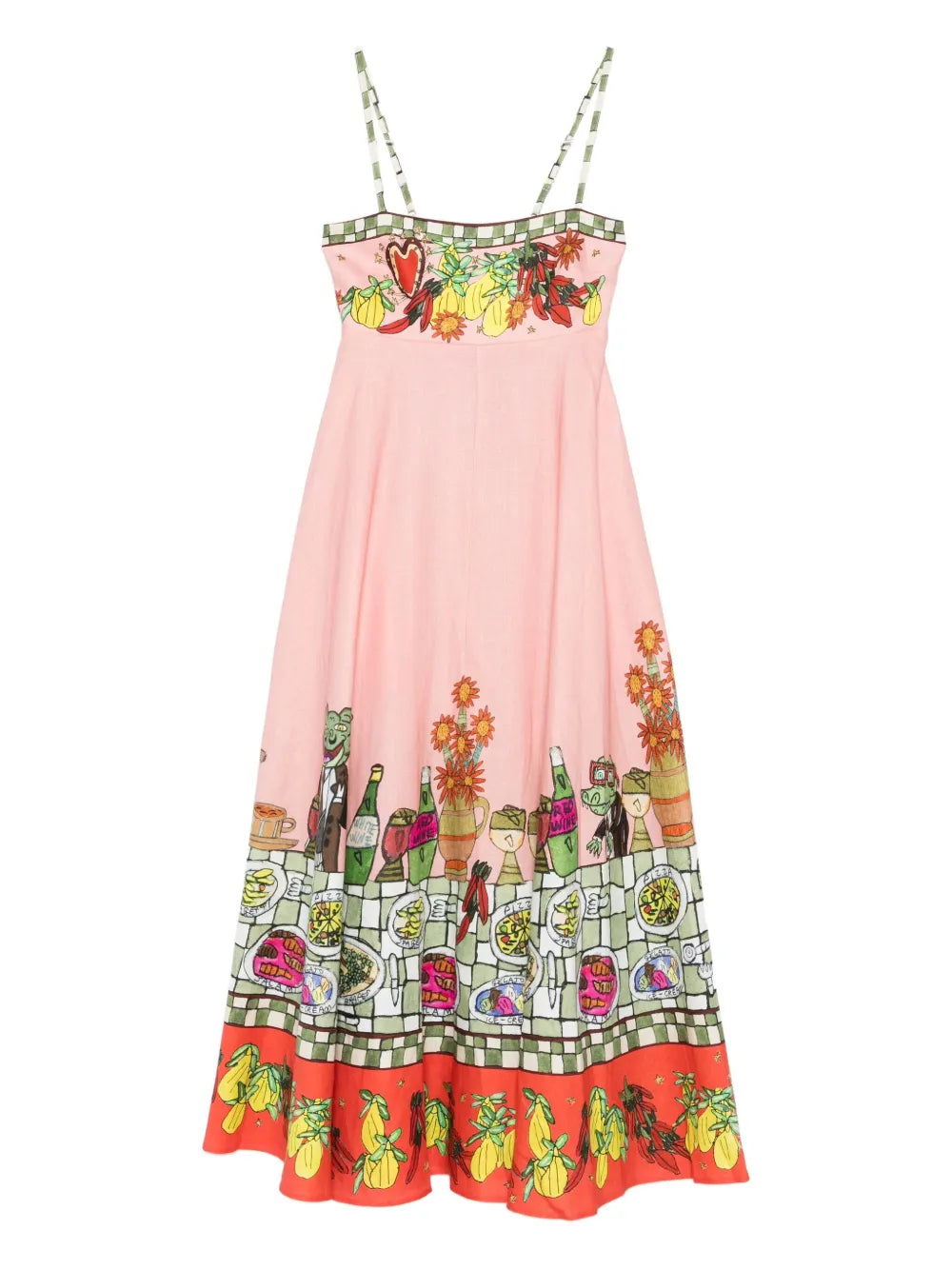 Alemais Floral Print A Line Dress