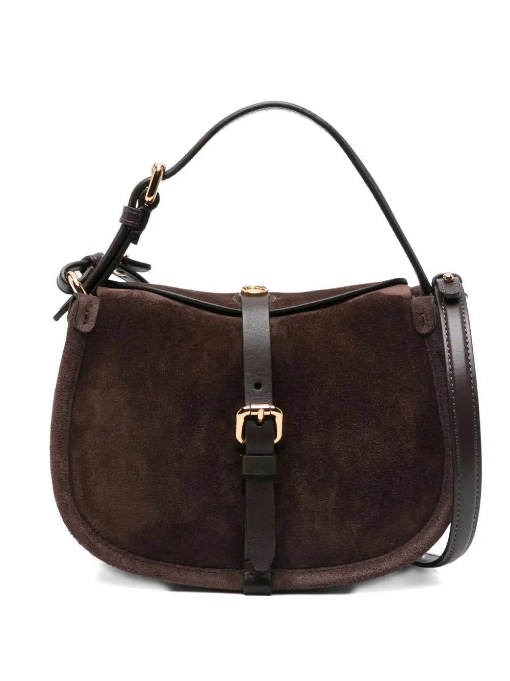 Etro Small Buckle Fastening Suede Shoulder Bag
