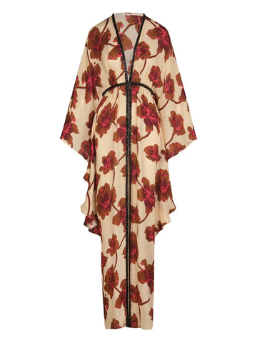 Johanna Ortiz Floral Print Maxi Dress
