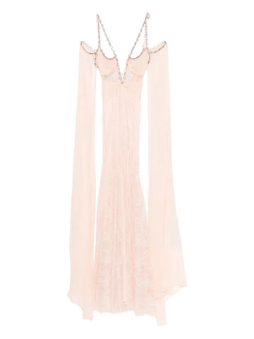Nissa Embellished Lace Maxi Dress