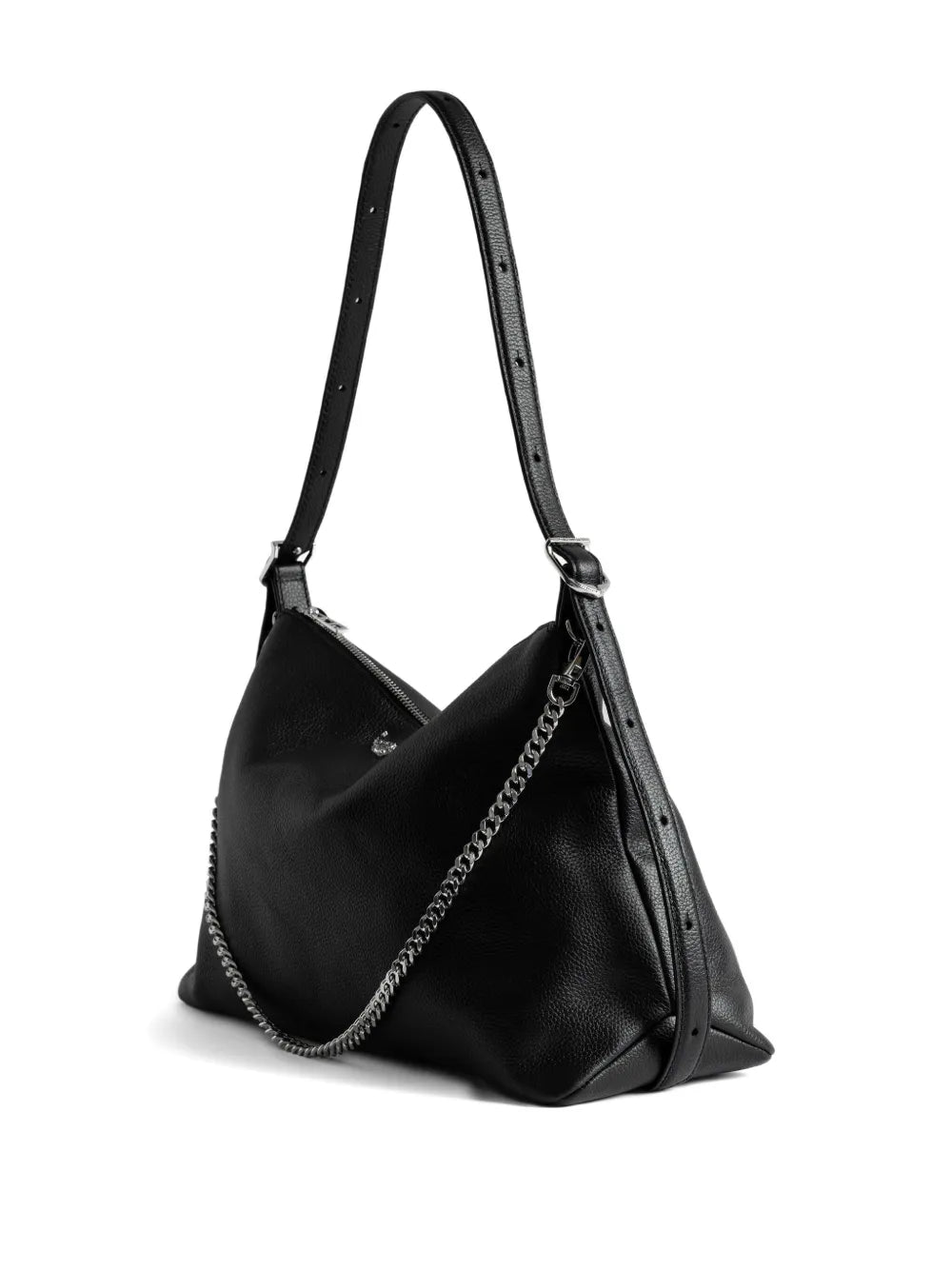 Zadigvoltaire Jim Chain Strap Leather Shoulder Bag