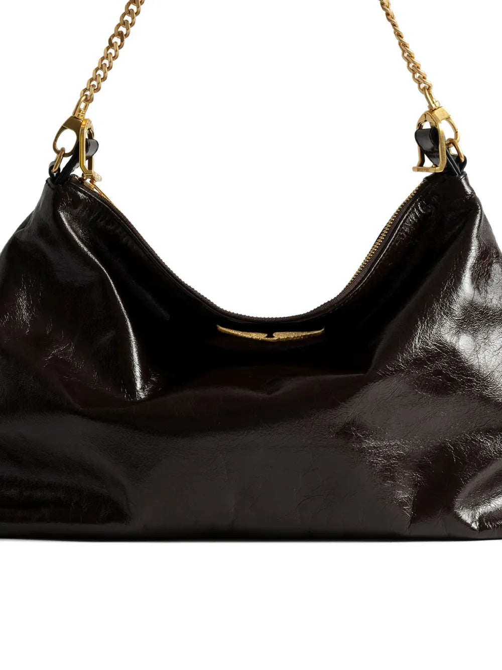 Zadigvoltaire Jim Chain Embellished Shoulder Bag