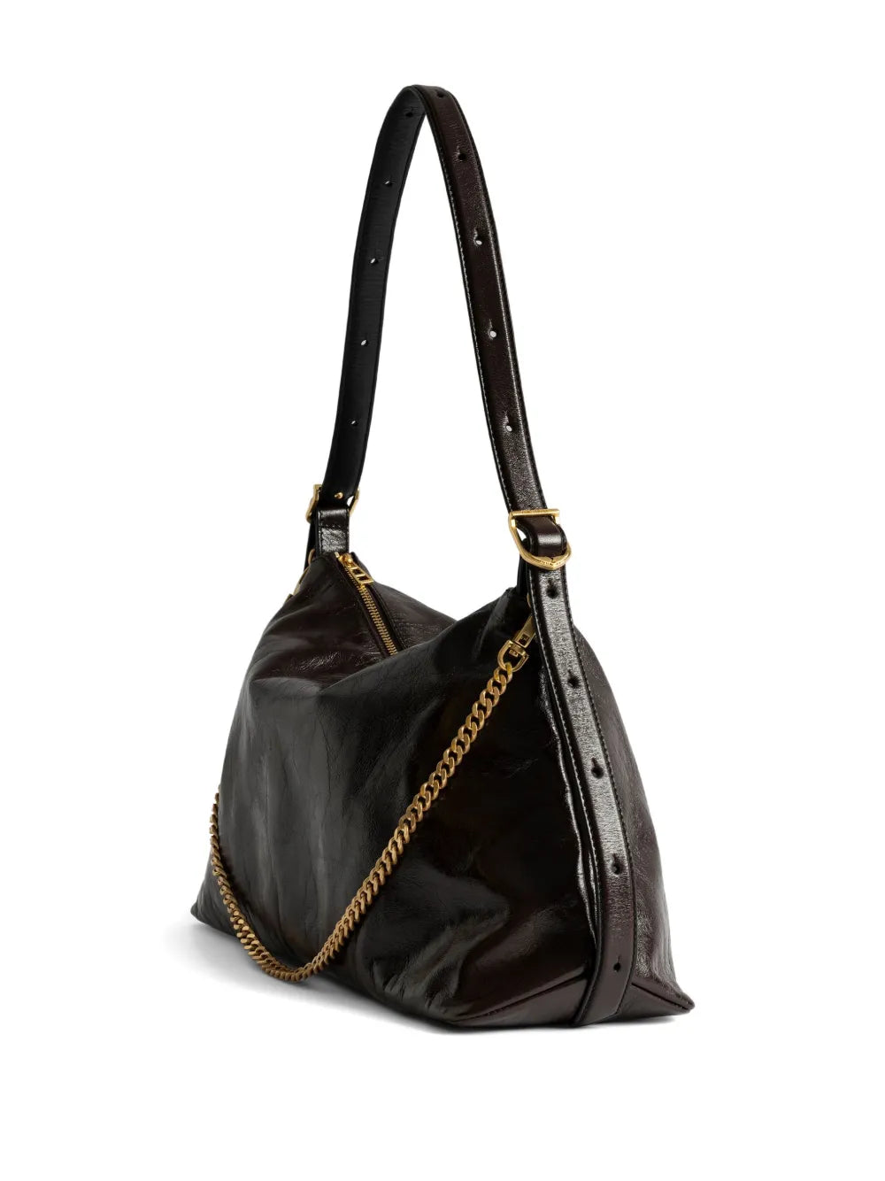 Zadigvoltaire Jim Chain Embellished Shoulder Bag