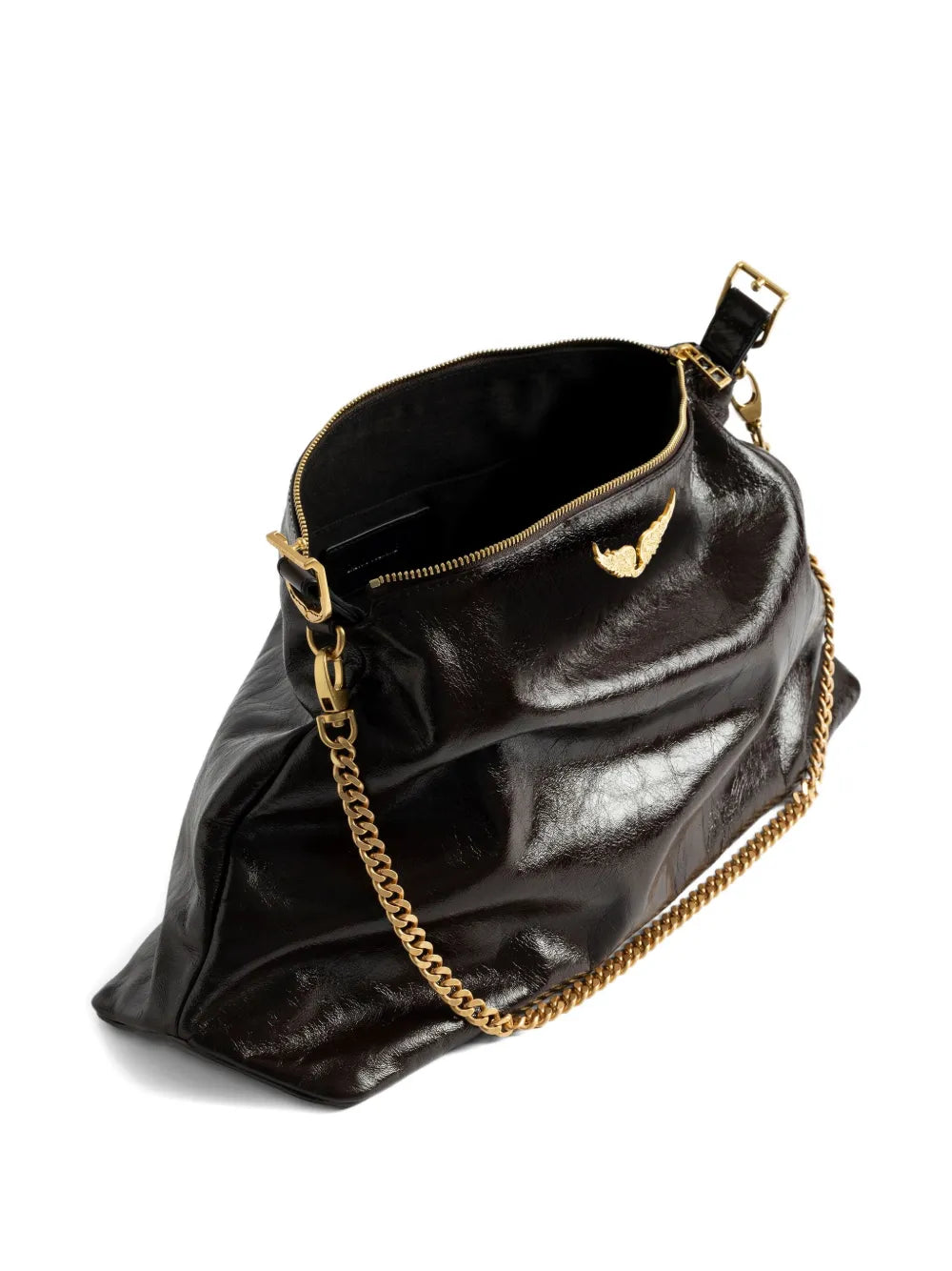 Zadigvoltaire Jim Chain Embellished Shoulder Bag