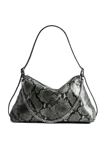 Zadigvoltaire Jim Wild Python Effect Shoulder Bag