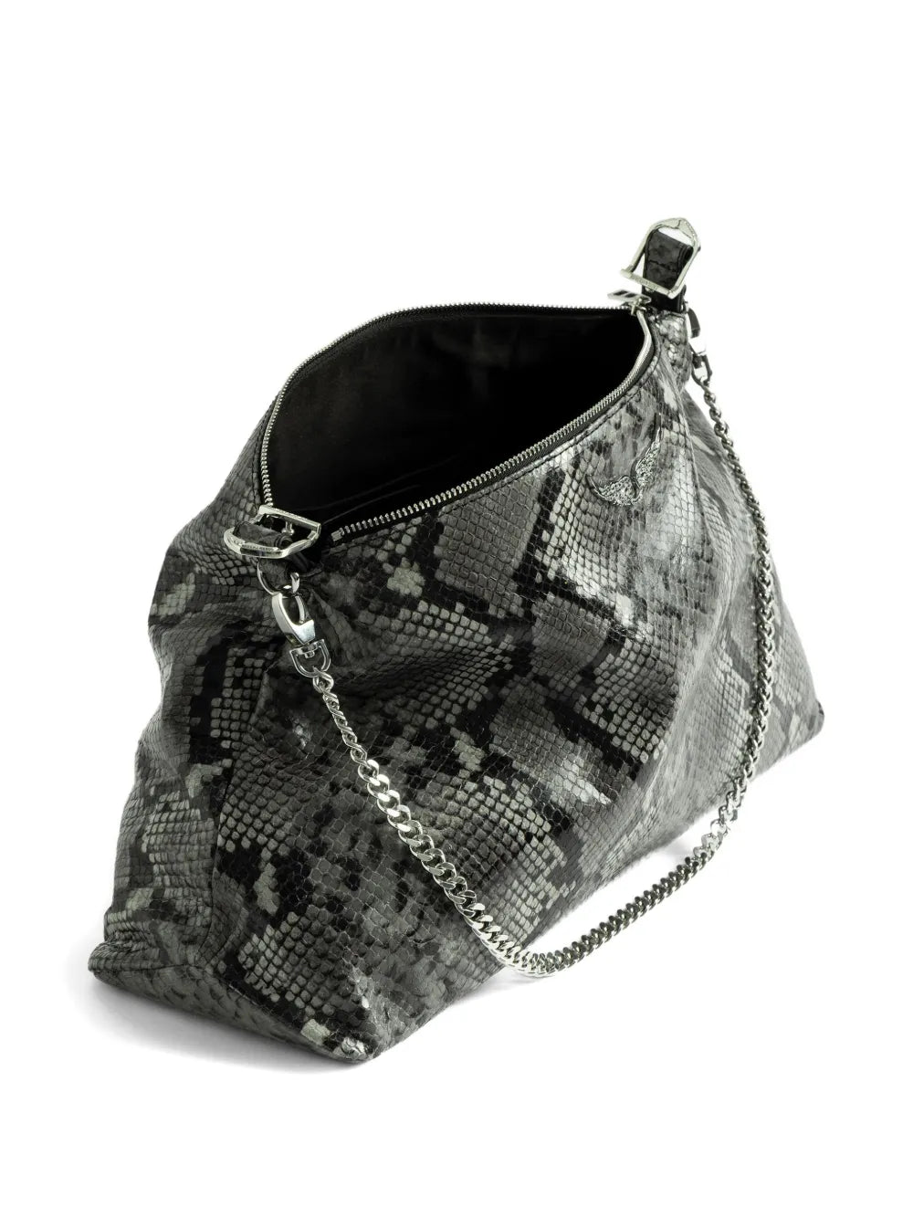 Zadigvoltaire Jim Wild Python Effect Shoulder Bag