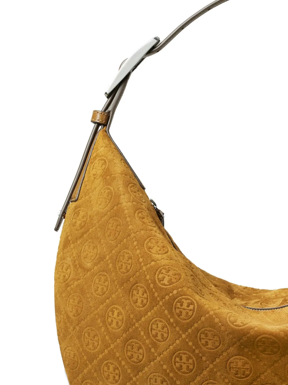 Tory Burch Balloon T Monogram Suede Shoulder Bag