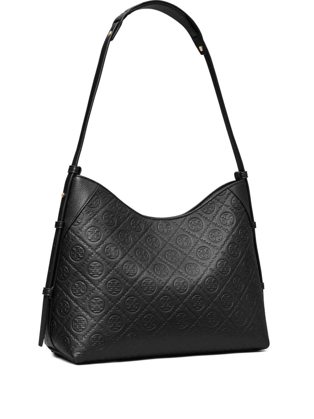 Tory Burch T Monogram Pebble Leather Shoulder Bag