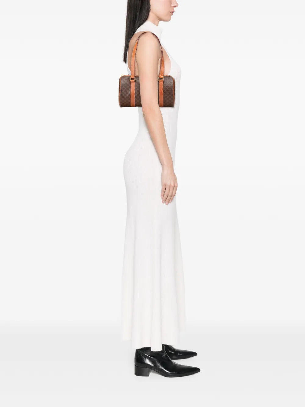 Celine Pre Owned 1995 Macadam Coated Canvas Shoulder Bag