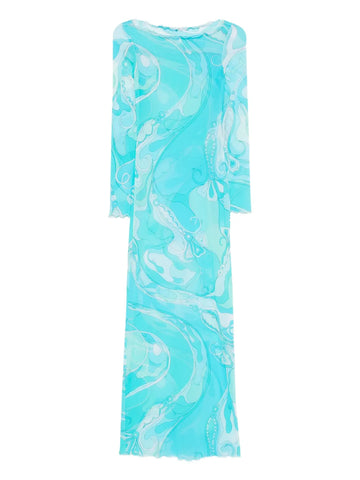 Pucci Orchidee Print Maxi Dress