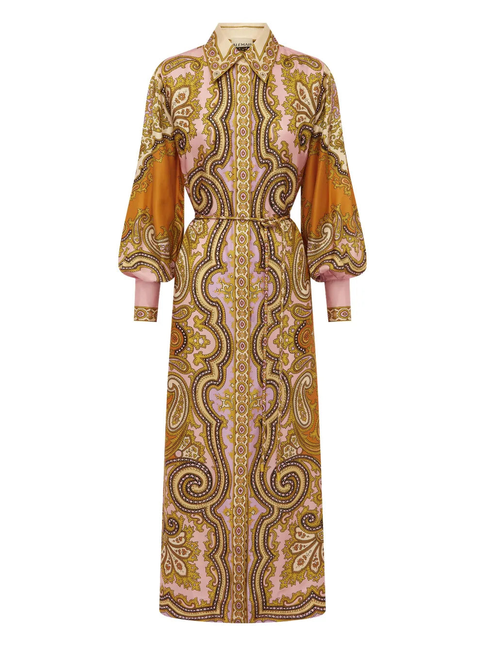 Alemais Paisley Print Puff Sleeve Maxi Dress