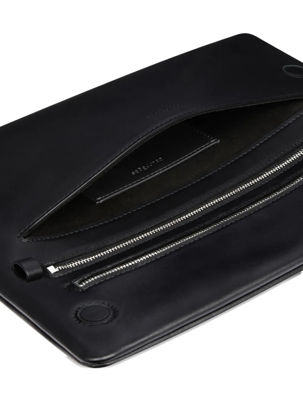 Courreges Leather Flap Clutch