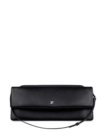 Courreges Leather Flap Clutch