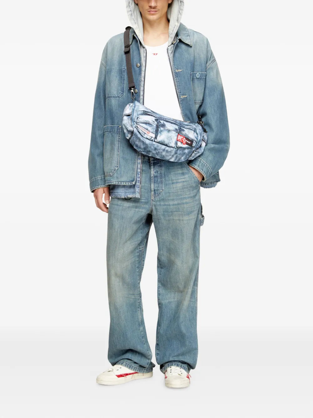Diesel X Eastpak Trompe Loeil Denim Shoulder Bag