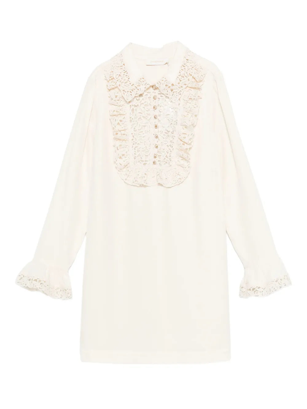 Zimmermann Ruffle Trim Mini Dress