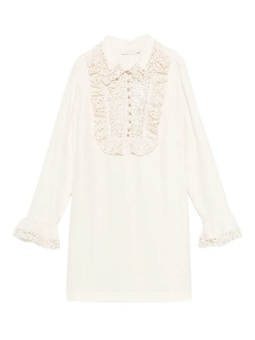Zimmermann Ruffle Trim Mini Dress