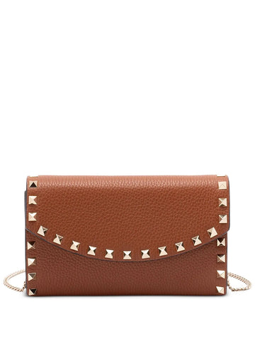 Valentino Garavani Rockstud Leather Chain Shoulder Bag