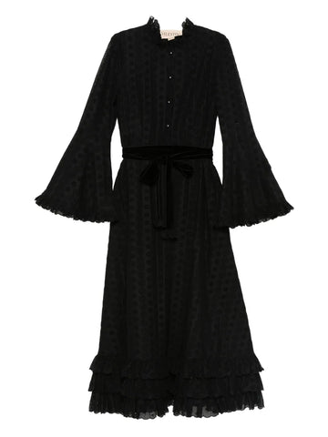 Valentino Garavani Ruffled Bell Sleeve Dress