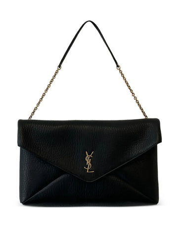 Saint Laurent Small Cassandra Logo Plaque Shoulder Bag