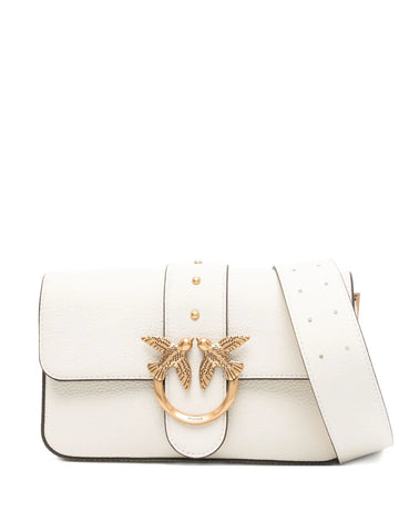 Pinko Love Birds Leather Shoulder Bag