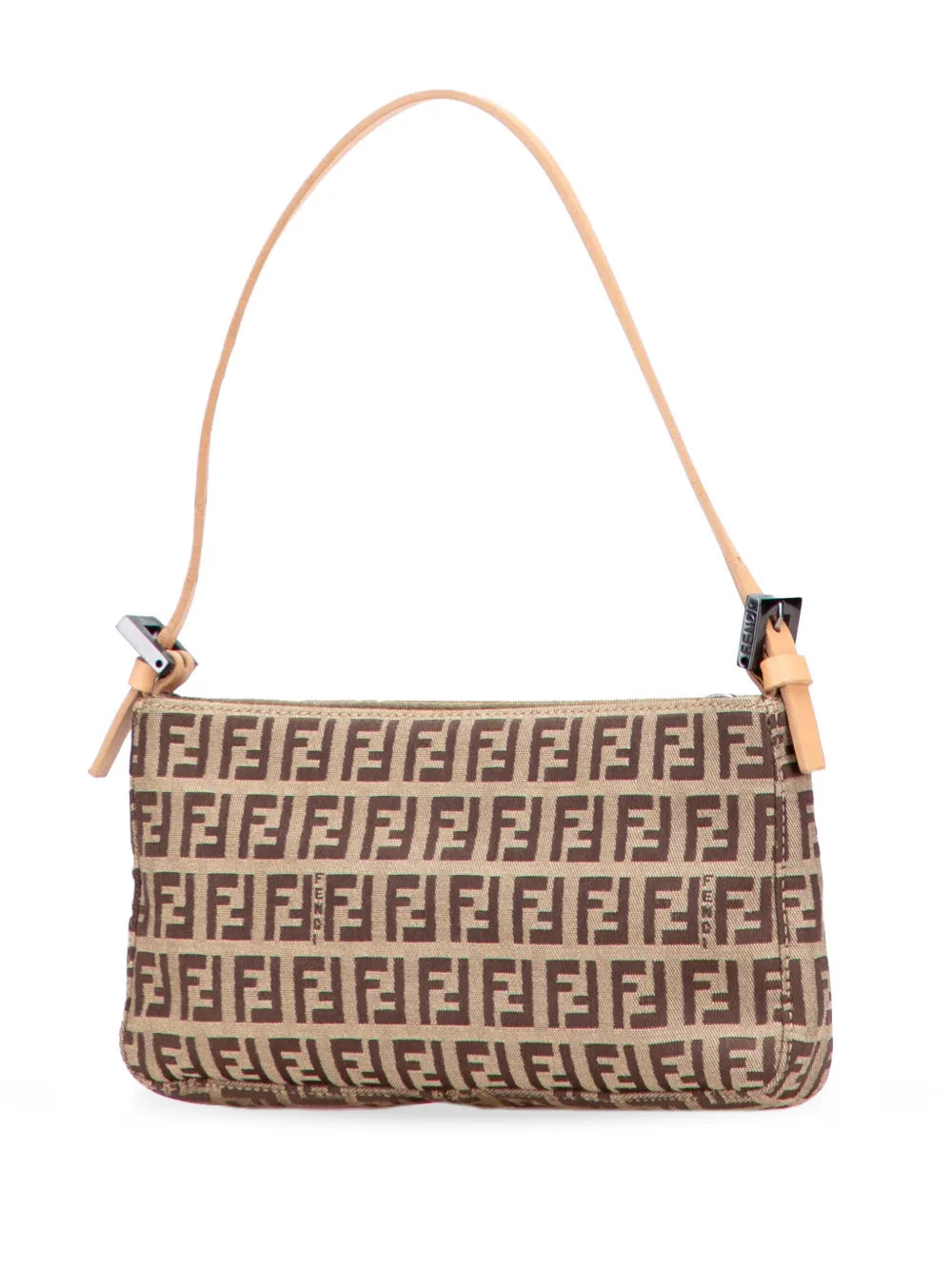 Fendi Pre Owned 2000 2010 Zucchino Canvas Pochette Shoulder Bag