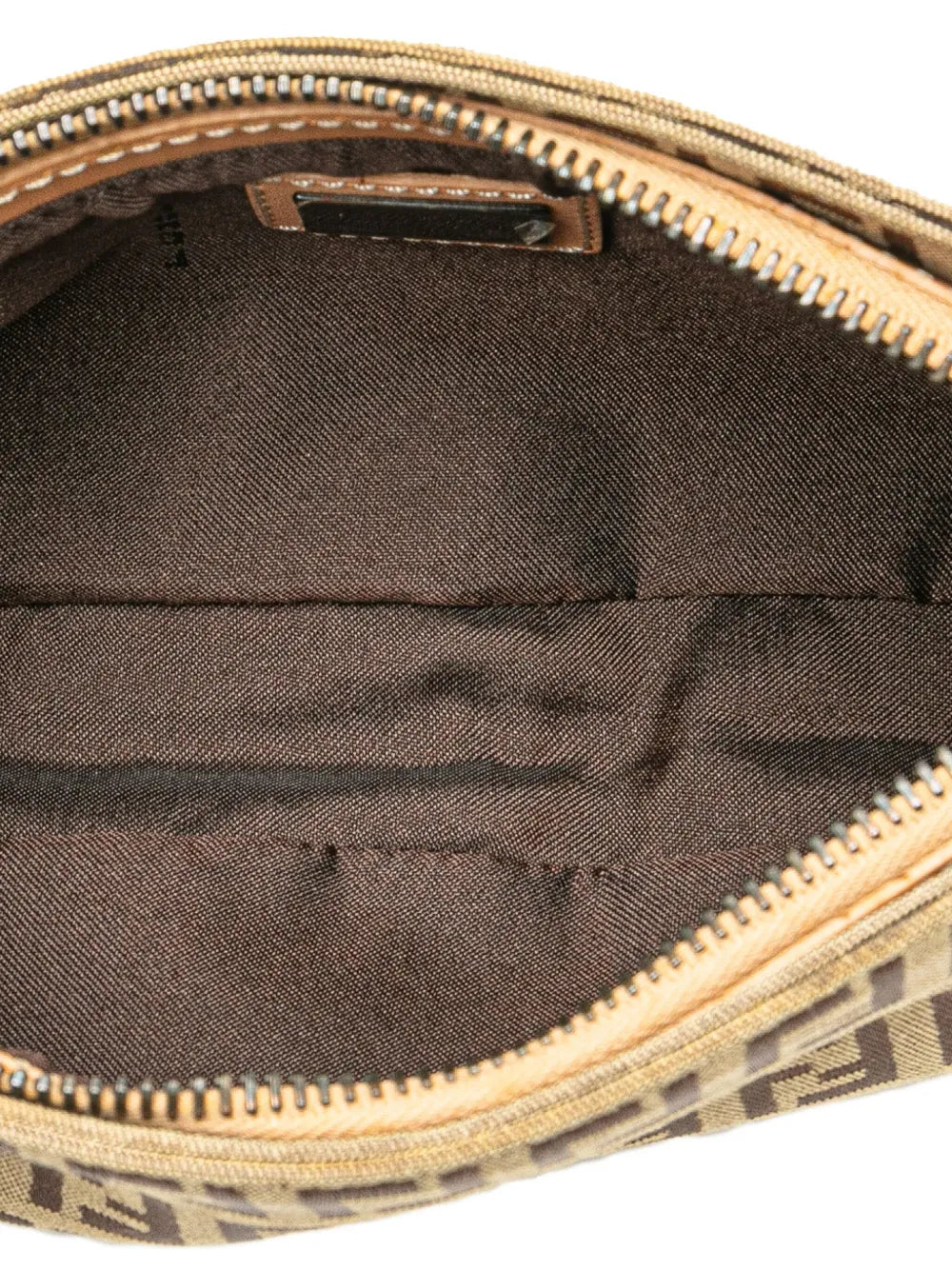 Fendi Pre Owned 2000 2010 Zucchino Canvas Pochette Shoulder Bag