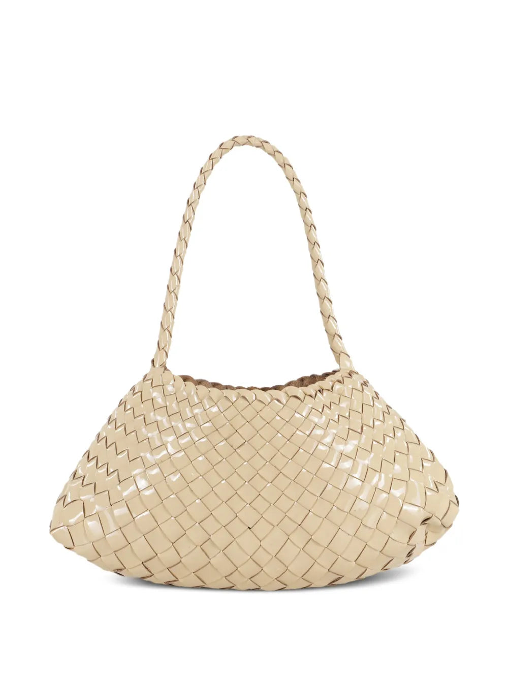 Dragon Diffusion Woven Leather Shoulder Bag