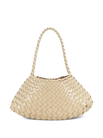 Dragon Diffusion Woven Leather Shoulder Bag