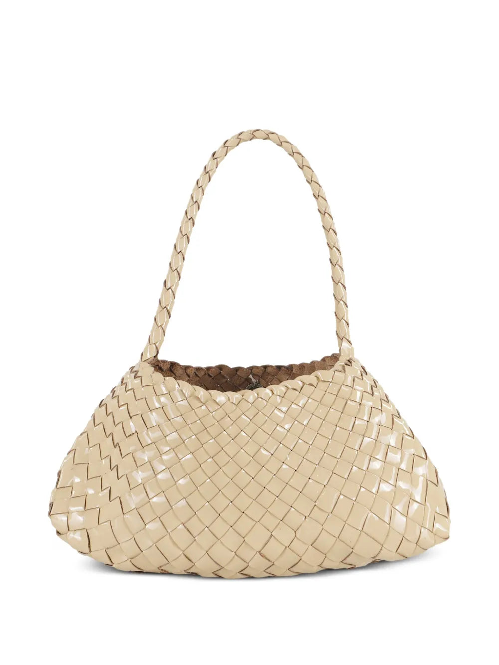 Dragon Diffusion Woven Leather Shoulder Bag