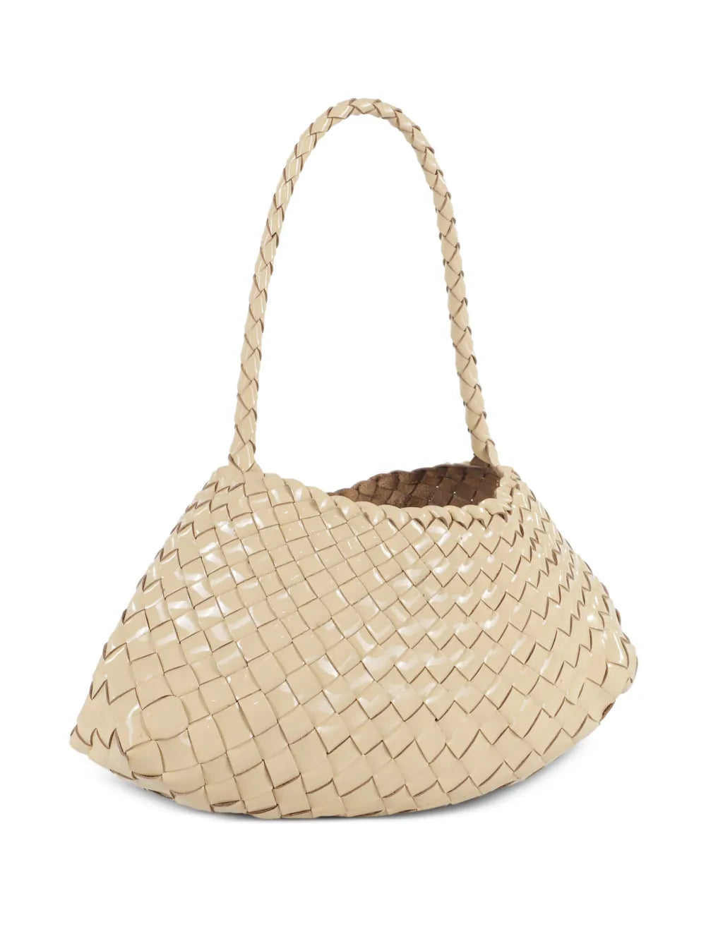 Dragon Diffusion Woven Leather Shoulder Bag