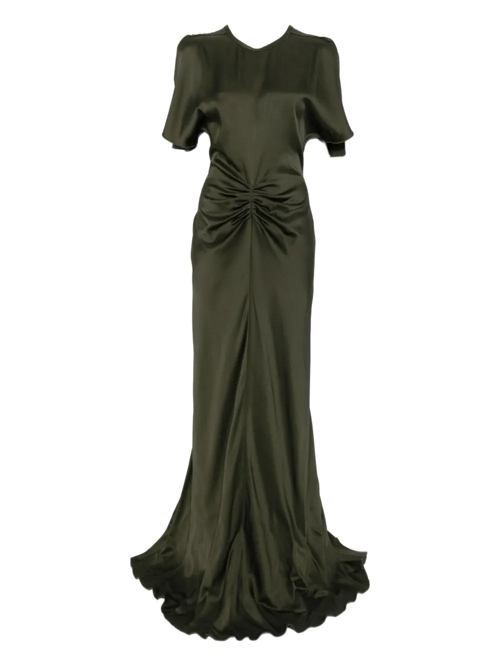 Victoria Beckham Bella Draped Short Sleeve Dress