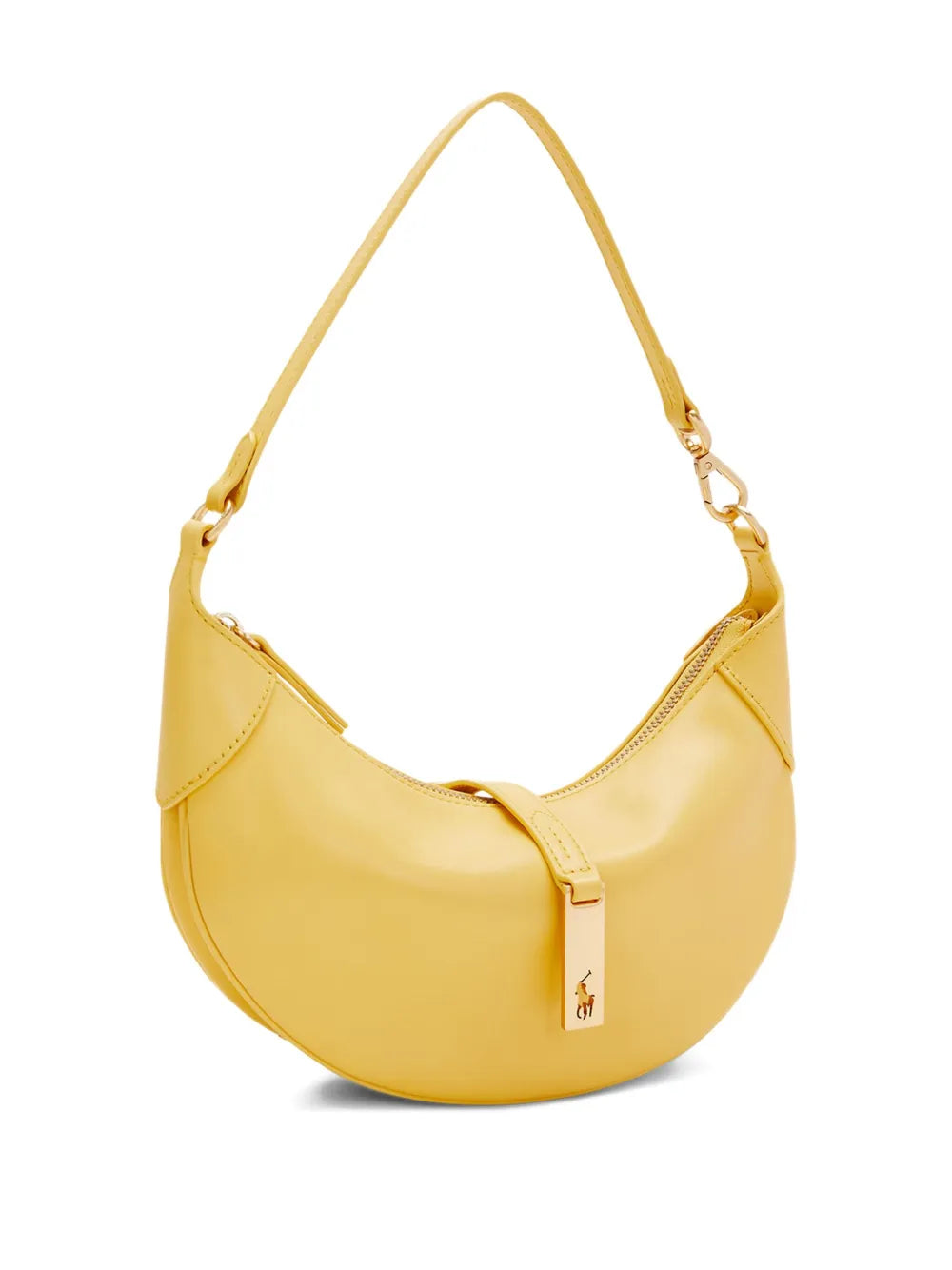 Polo Ralph Lauren Crescent Shape Leather Shoulder Bag
