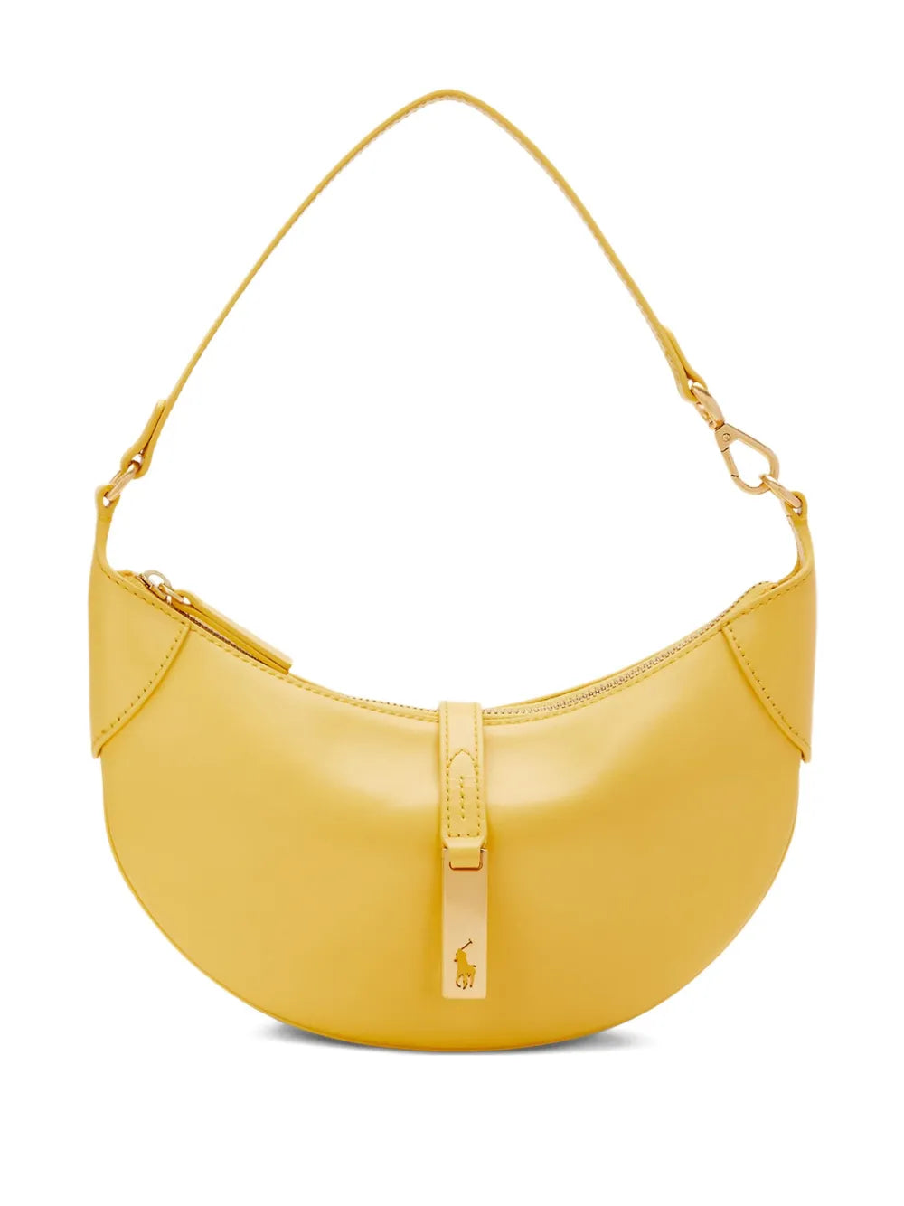 Polo Ralph Lauren Crescent Shape Leather Shoulder Bag