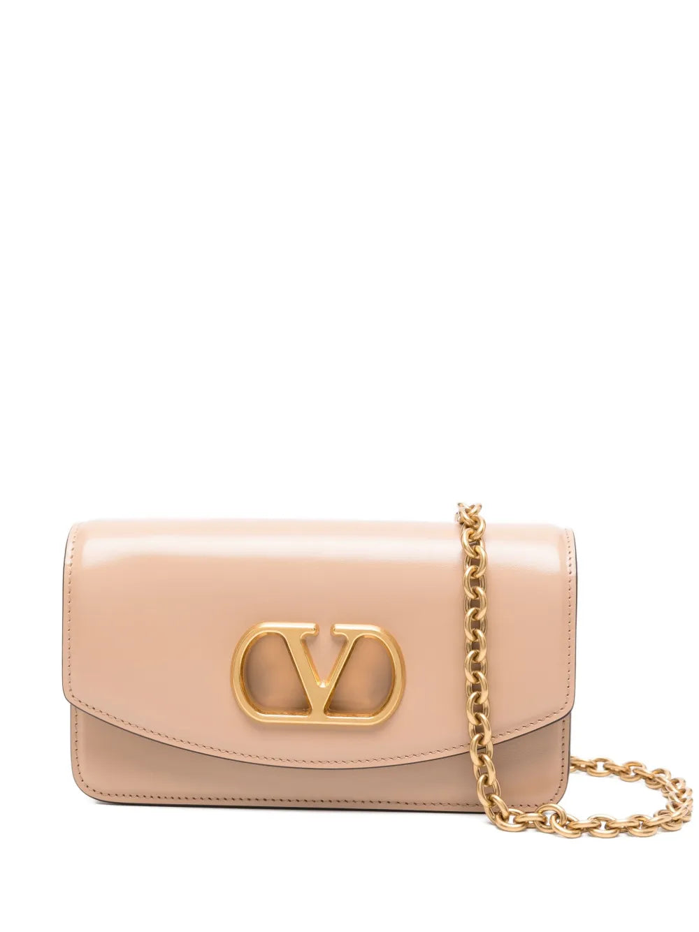 Valentino Garavani Vlogo Signature Leather Shoulder Bag