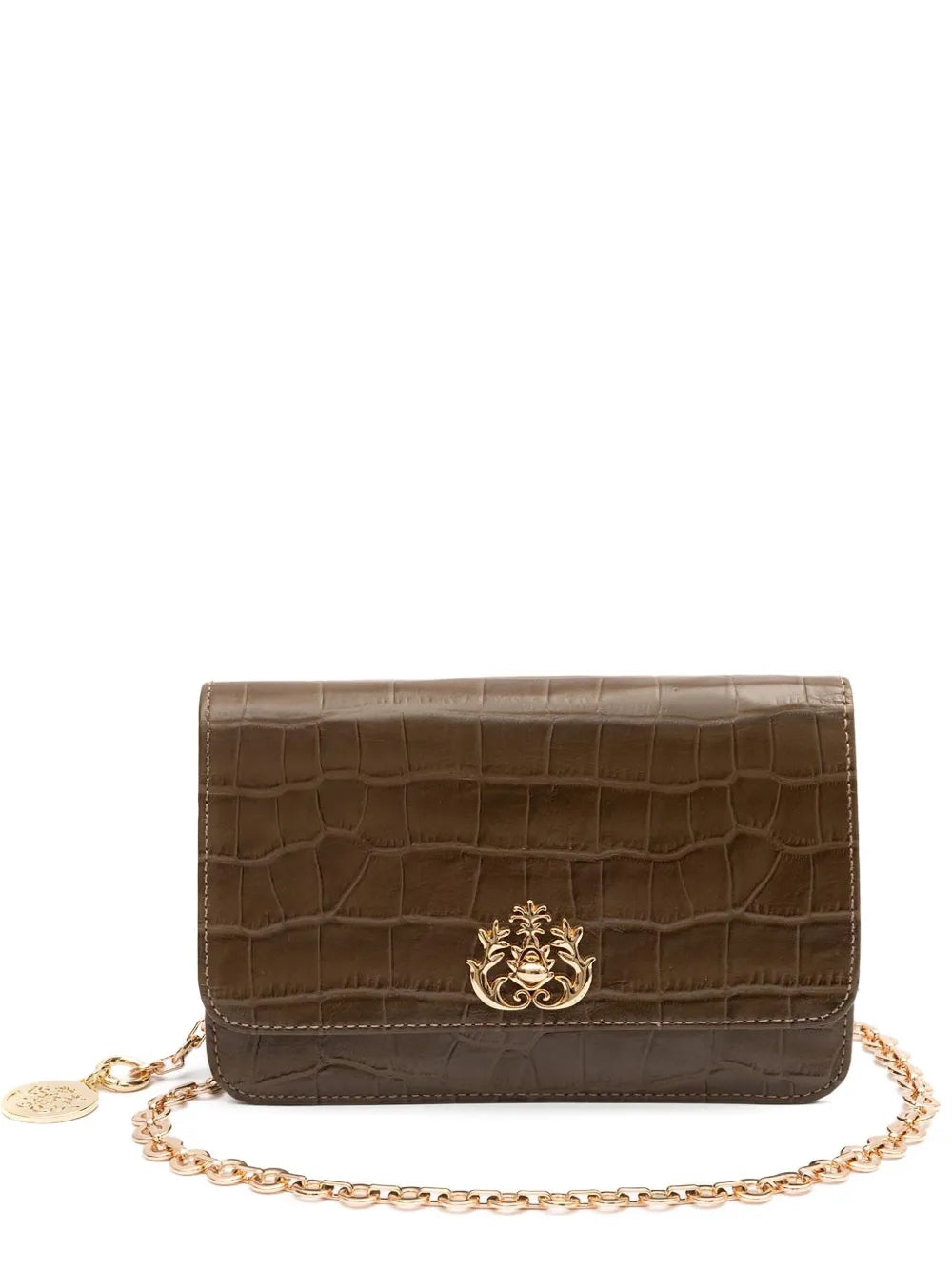 Isla Forever Crocodile Embossed Chain Mini Bag