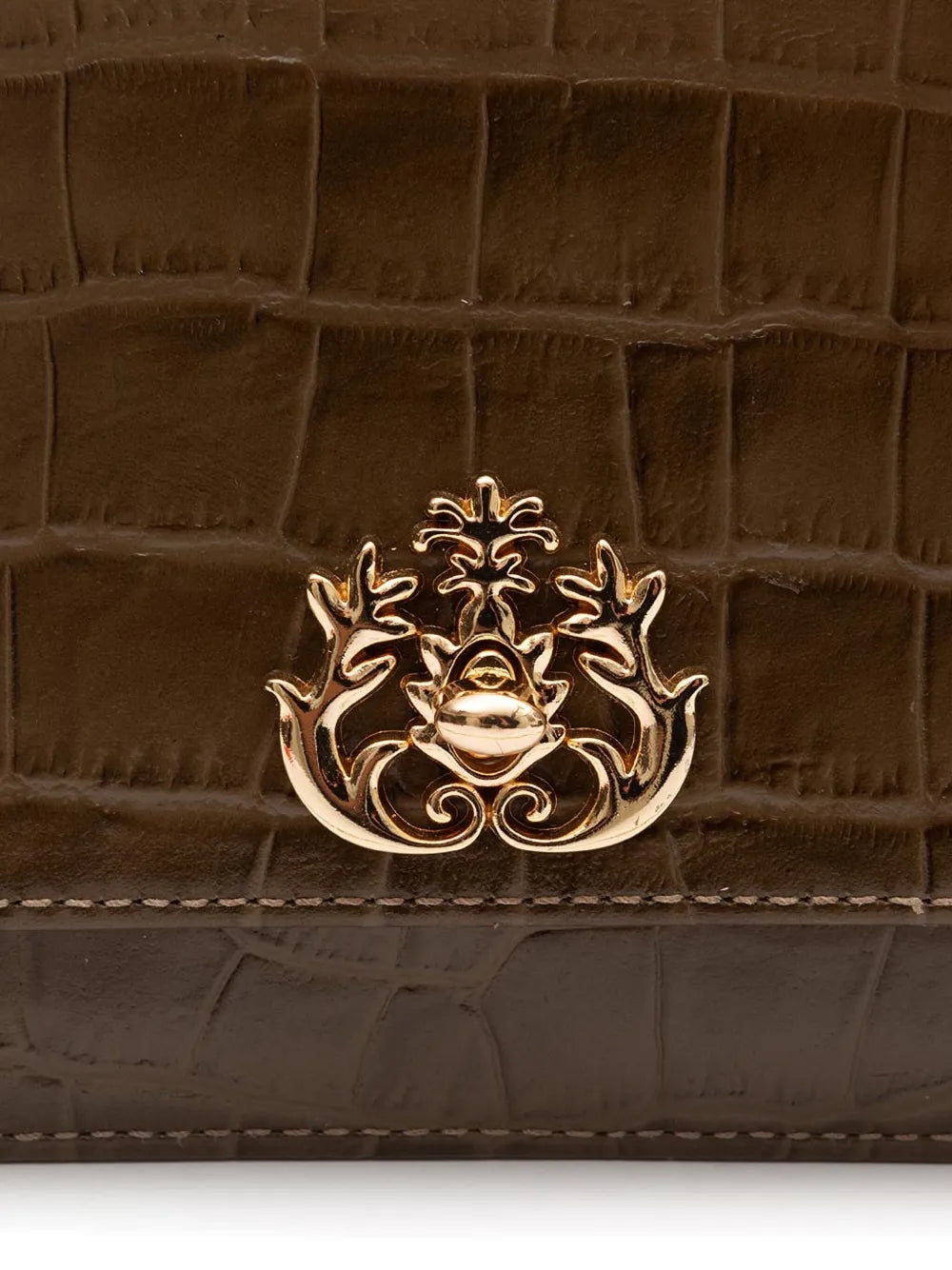 Isla Forever Crocodile Embossed Chain Mini Bag