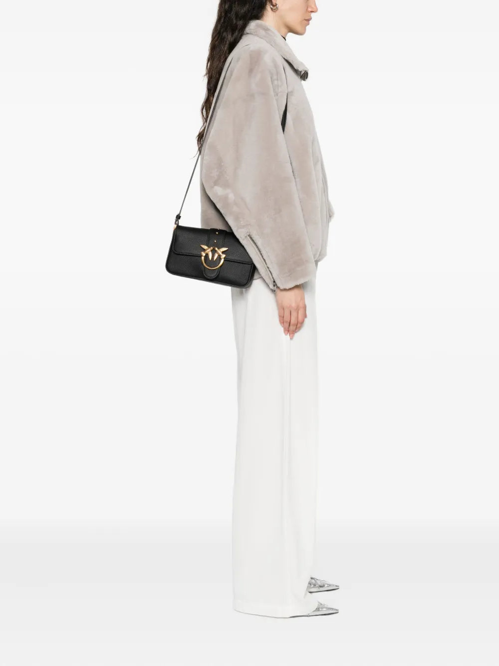 Pinko Mini Love Flap Shoulder Bag
