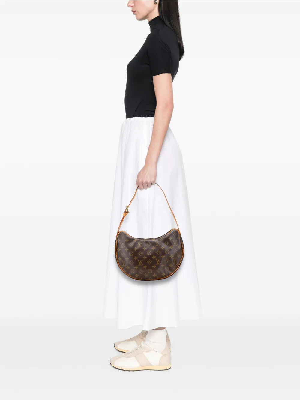 Louis Vuitton Pre Owned 2003 Monogram Croissant Mm Hobo Bag