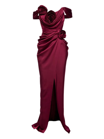 Ana Radu Rose Embellishment Maxi Dress