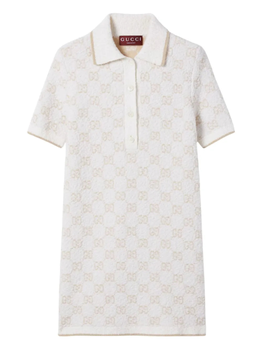 Gucci Gg Pattern Short Sleeve Mini Dress