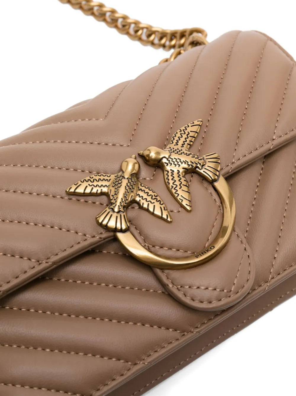 Pinko Love Birds Quilted Shoulder Bag