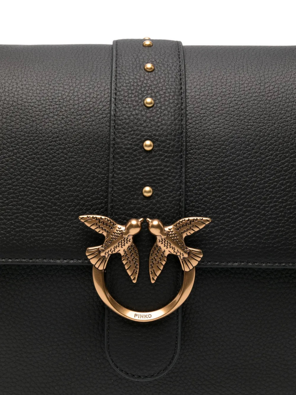 Pinko Love One Leather Shoulder Bag