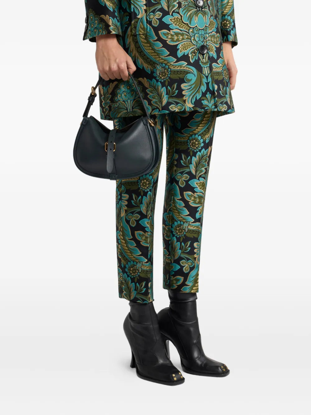 Etro Small Pony Buckled Shoulder Bag