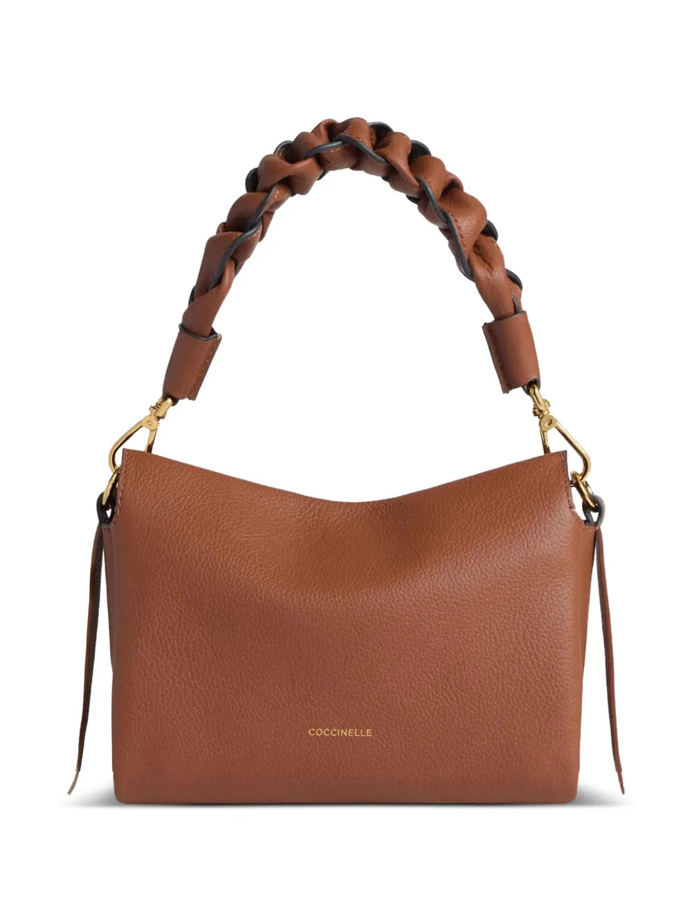 Coccinelle Small Boheme Braided Handle Leather Shoulder Bag