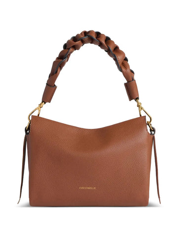 Coccinelle Small Boheme Braided Handle Leather Shoulder Bag