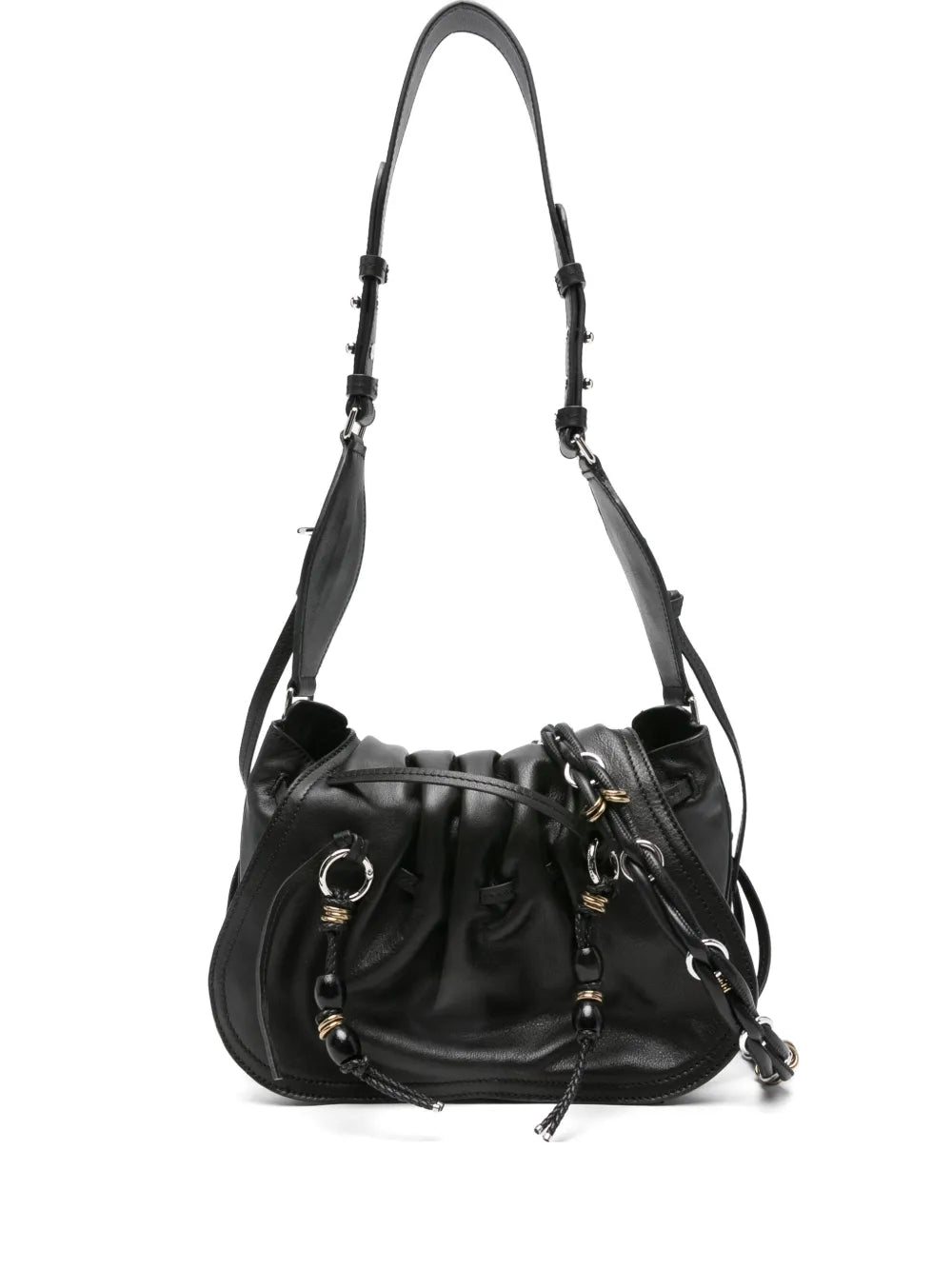 Isabel Marant Pleated Detail Drawstring Shoulder Bag